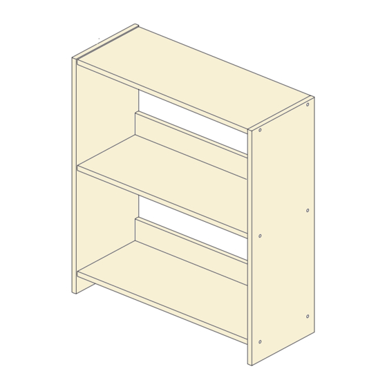 Donco kids BOOKCASE SMALL THE FRONT 0318 Assembly Instructions