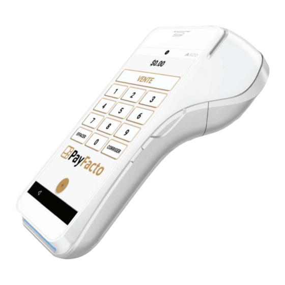 PAX idealATM A920 Quick Reference Manual