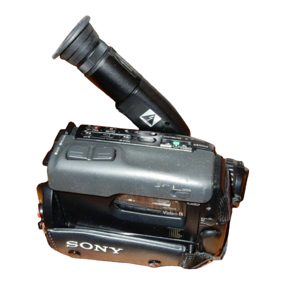 Sony Handycam CCD-TR4 Manuals
