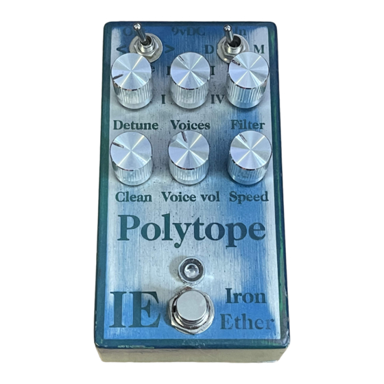 Iron Ether Polytope User Manual