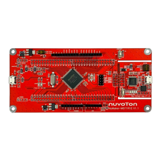 Nuvoton NuMaker-M071R1E User Manual