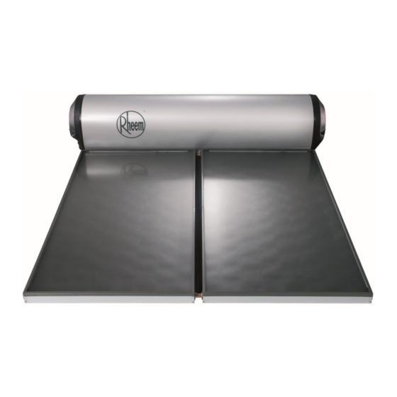 Rheem Solar Hiline 52D Series Owner's Manual And Installation Instructions