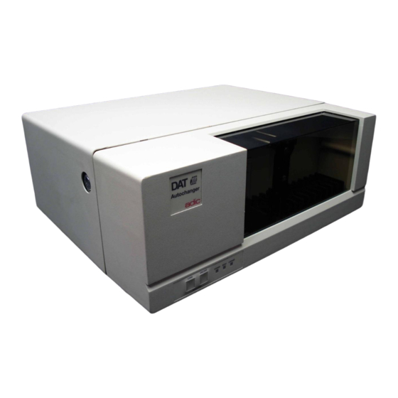 ADIC DAT 160 Installation And Operating Manual