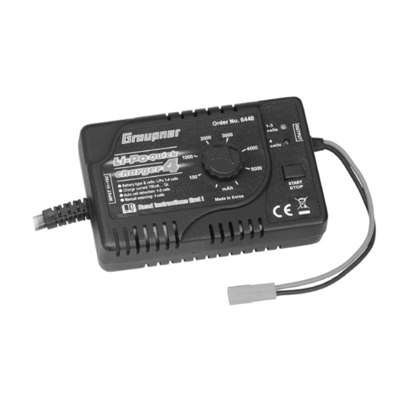 GRAUPNER LIPO-QUICK-CHARGER 4 Manuals