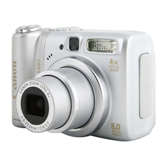 Canon PowerShot A580 Manuals