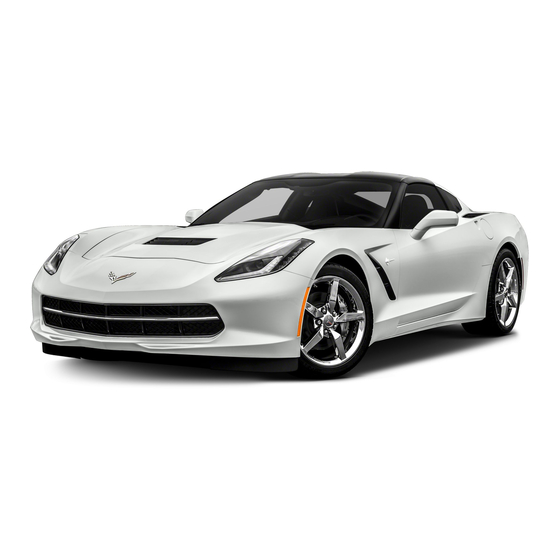 Chevrolet Corvette 2016 Manual