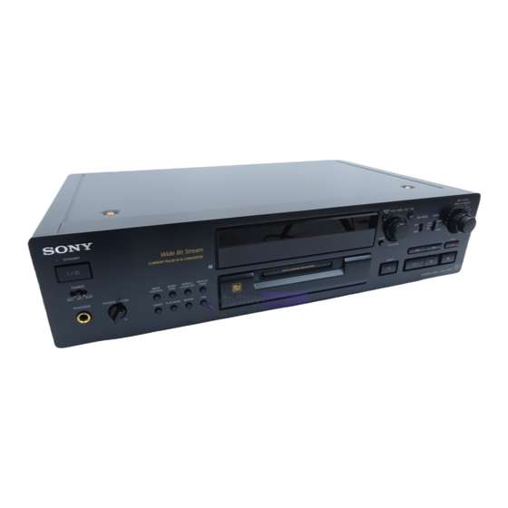 Sony MDS-JB920 Manuals