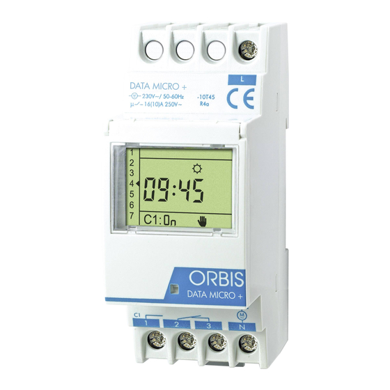 Orbis DATA MICRO + Operating Instructions Manual