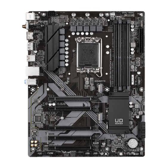 Gigabyte B760 DS3H AC DDR4 User Manual