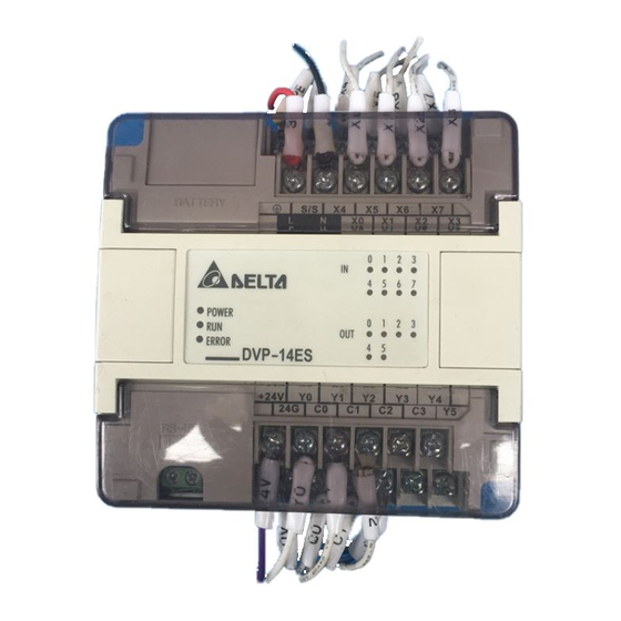 Delta DVP14ES00R2 Instruction Sheet