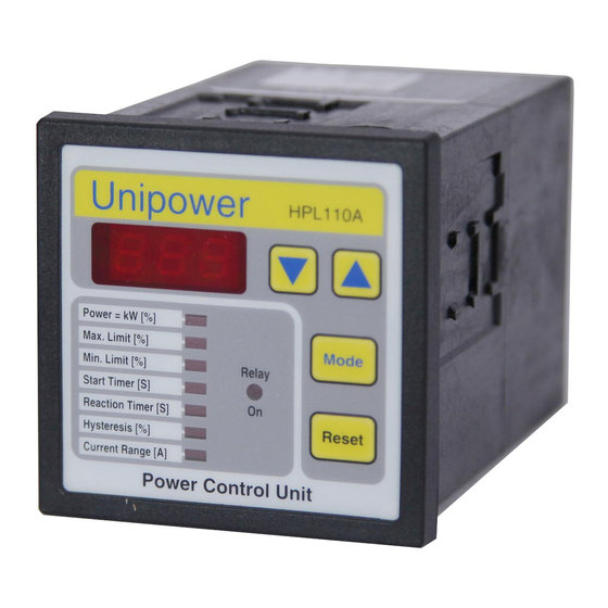 Unipower HPL110/220 Installation And Operation Manual