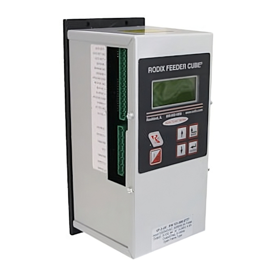 User Manuals: Rodix FEEDER CUBE VF-3-OF Control