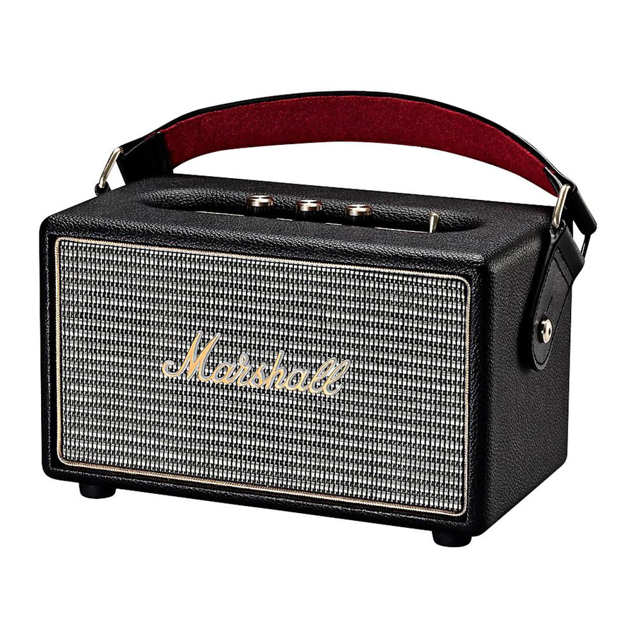 Marshall Kilburn - Portable Active Stereo Speaker Manual