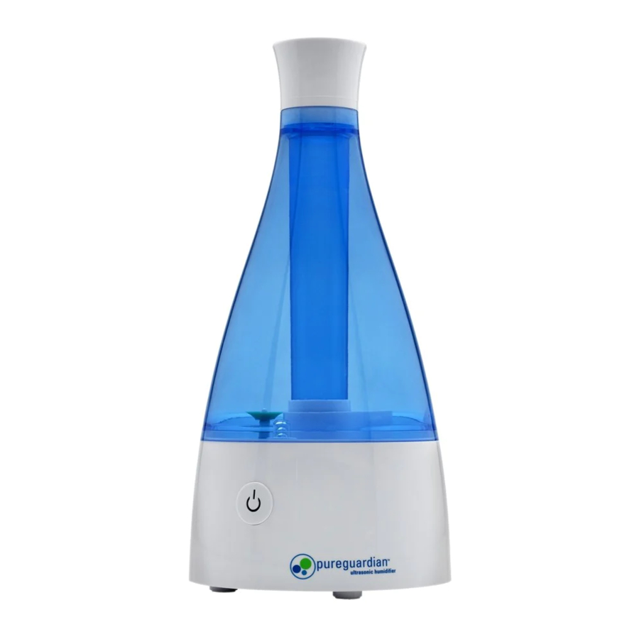Guardian H920 - PureGuardian 10-Hour Table Top Ultrasonic Cool Mist Humidifier Manual