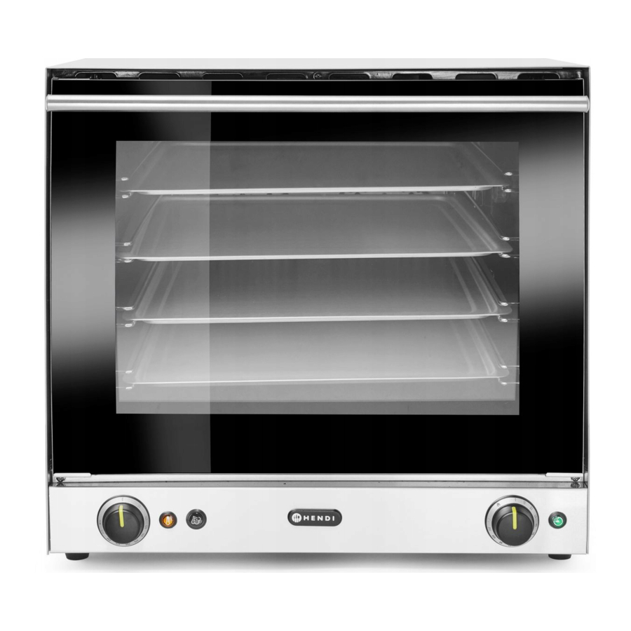 HENDI H90S, 227077 - CONVECTION OVEN Manual