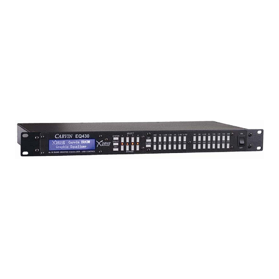 CARVIN EQ230 Operation Manual