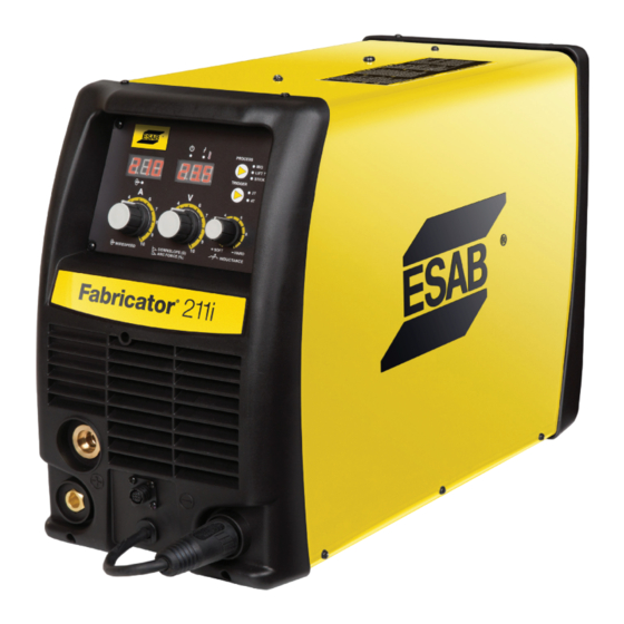 ESAB fabricator 211i Service Manual