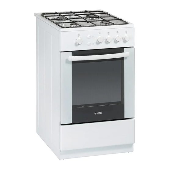 Gorenje GIN 52160 I Operating And Maintenance Instructions Manual