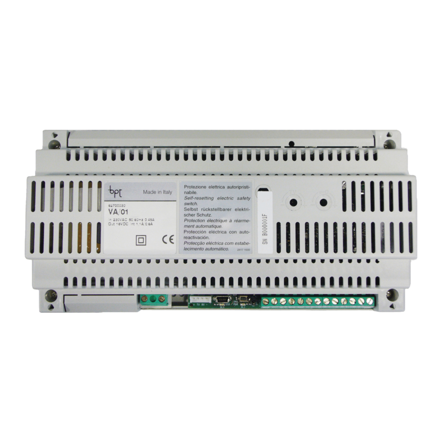 Bpt VA/01 Connection Examples