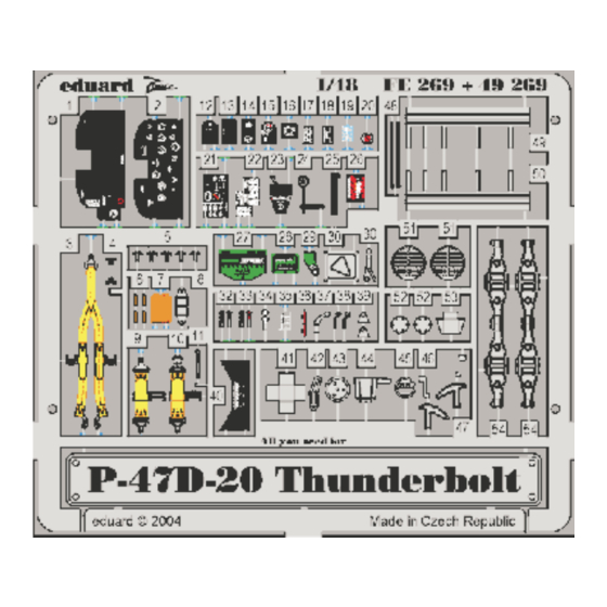 Eduard Zoom P-47D-20 Thunderbolt Manual