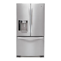 LG LFX21975ST - 20.5 Cu. Ft. Bottom Freezer Refrigerator User's Manual & Installation Instructions