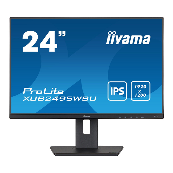 Iiyama ProLite XUB2495WSU User Manual
