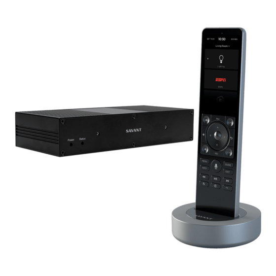Savant Single-Room Pro Remote User Manual