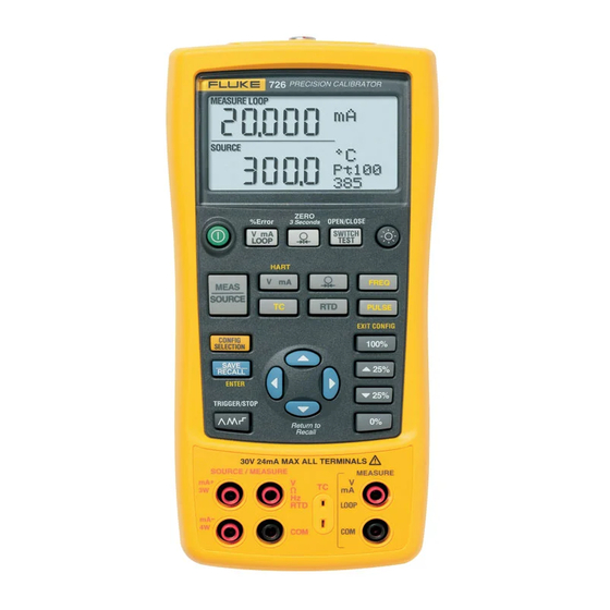 Fluke 726 Manual Supplement