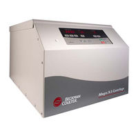 Beckman Coulter Allegra X-5 Instructions For Use Manual