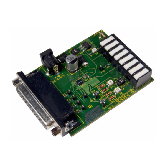 Atmel Dual Triple DMOS Output Drivers with Serial Input and PWM Control ATA6831 Manuals