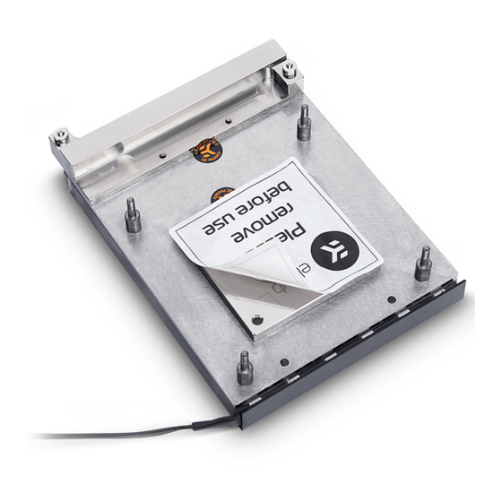 ekwb EK-FB MSI X299 GAMING PRO CARBON RGB Monoblock Installation Manual