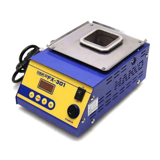Hakko Electronics FX-301 Quick Start Manual