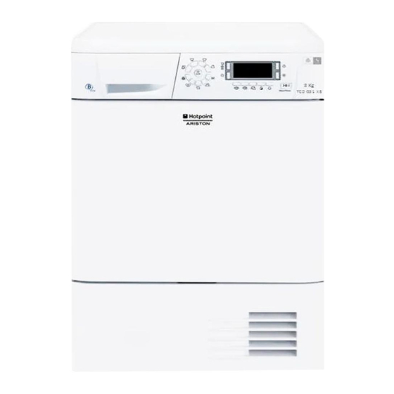 Hotpoint Ariston TCDG51XB Instruction Booklet