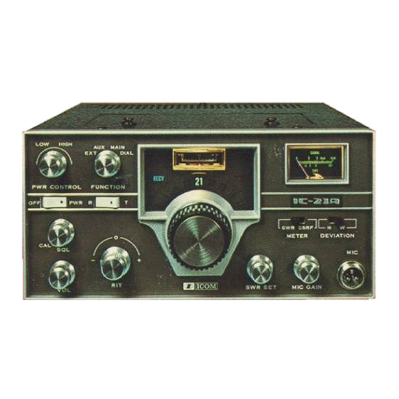 Icom IC-21 Instructions Manual