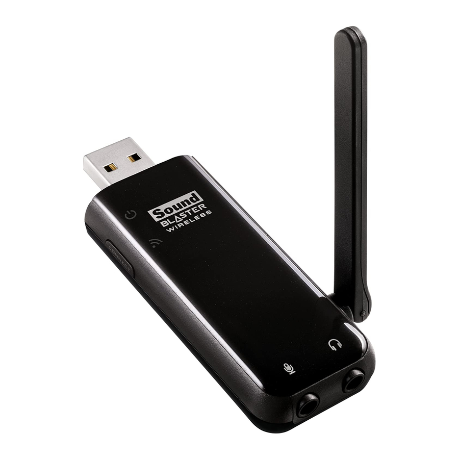 Creative SOUND BLASTER WIRELESS TRANSMITTER User Manual