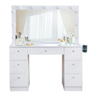 Naomi Home Vera Makeup Deluxe Vanity Assembly Instructions Manual