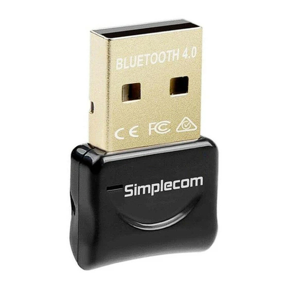 WIDCOMM Bluetooth USB Adapter User Manual