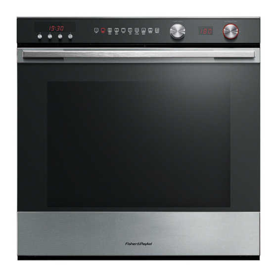Fisher & Paykel Built-in oven Quick Start Manual
