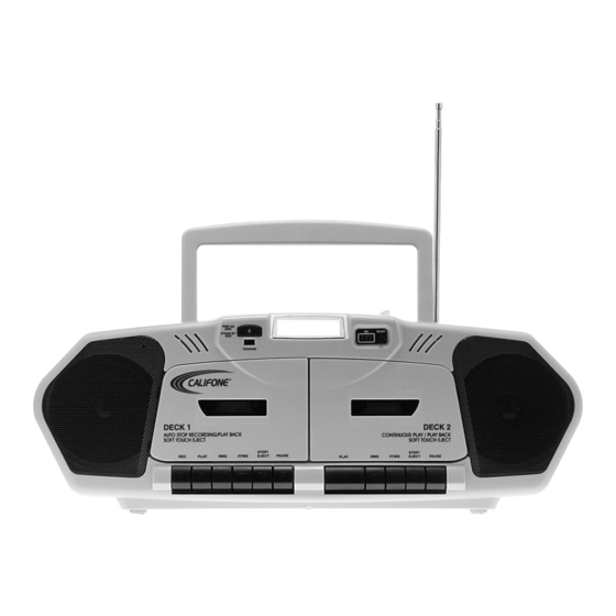 Califone 2395-02 Music MakerPlus User Manual