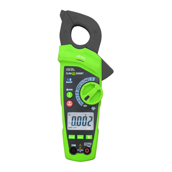 Elma Instruments Elma 9200BT Manual