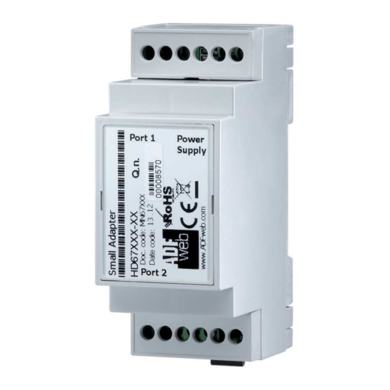 ADF Web HD67945-B2 User Manual