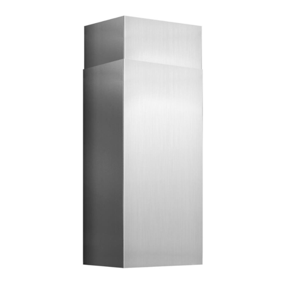 Zephyr Duct Cover Extension Z1C-00LA Installation Instructions Manual