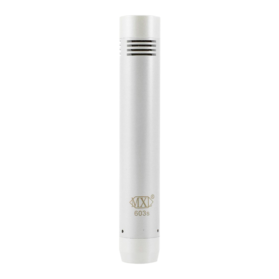 MXL Pro Pac Plus 603s Application Notes