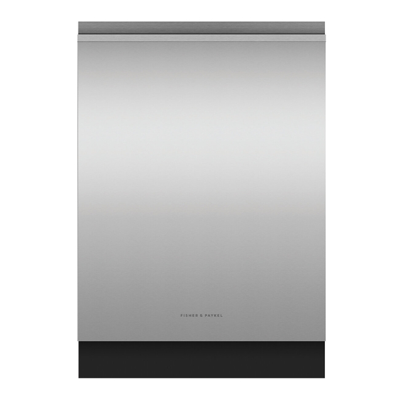 Fisher & Paykel CONTEMPORARY DW60UNT4X2 Installation Manual