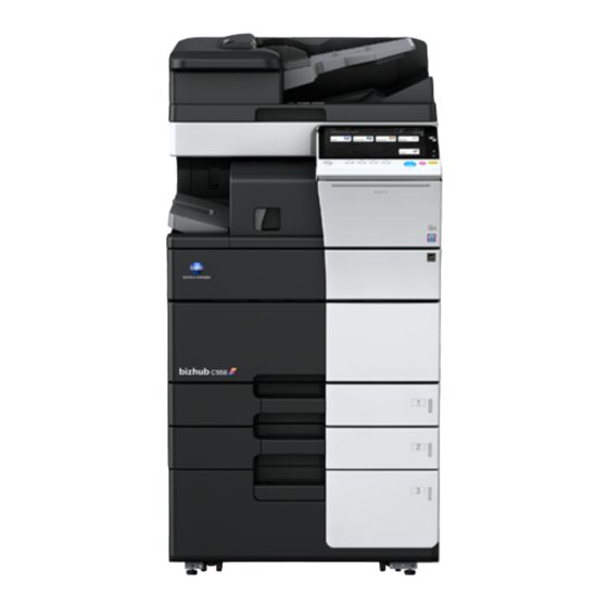 Konica Minolta bizhub 368e Quick Reference