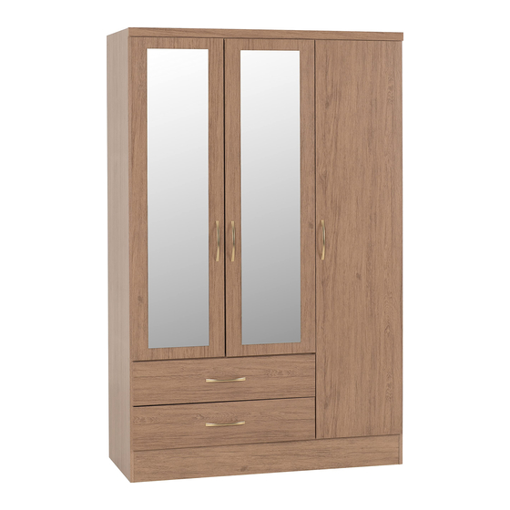 Seconique NEVADA 3 DOOR 2 DRAWER WARDROBE Assembly Instructions Manual