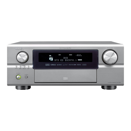 Denon AVR-3805 Specifications And Setup Procedure