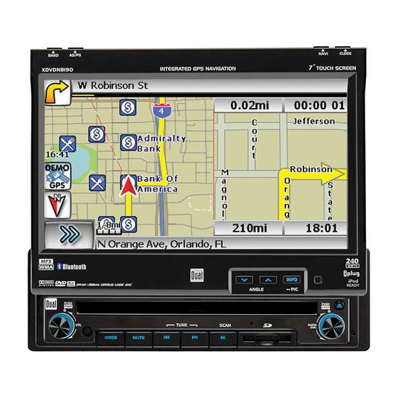 Dual XDVDN8190 Installation & Owner's Manual