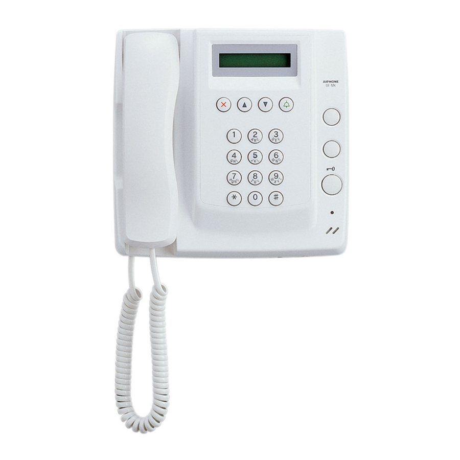 Aiphone GF-MK Installation & Operation Manual