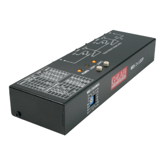 G-Lab Midi 2 x Loop User Manual